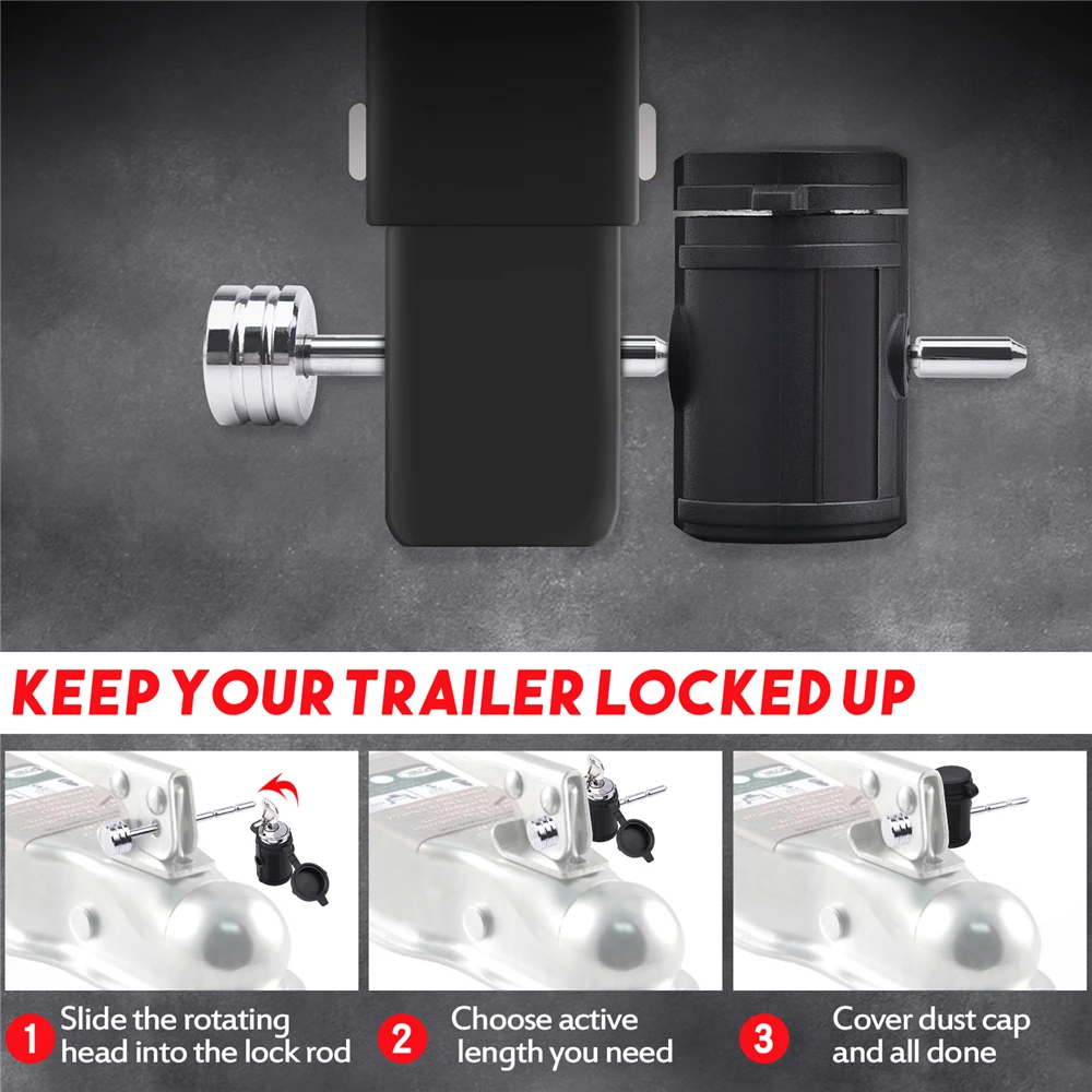 2 шт. Регулируемый штифт MICTUNING для трейлера RV штифт-соединитель диаметр 1/4 дюйма