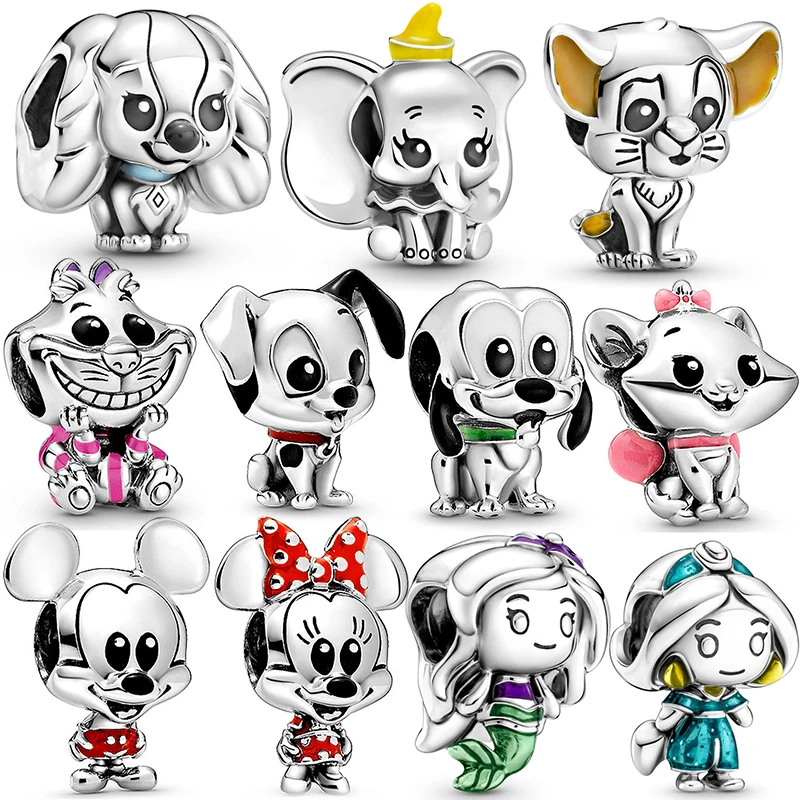 

2021 New plata charms of ley 925 Silver Princess Series Beads Fit Original Pandora Bracelets For Women DIY Jewelry