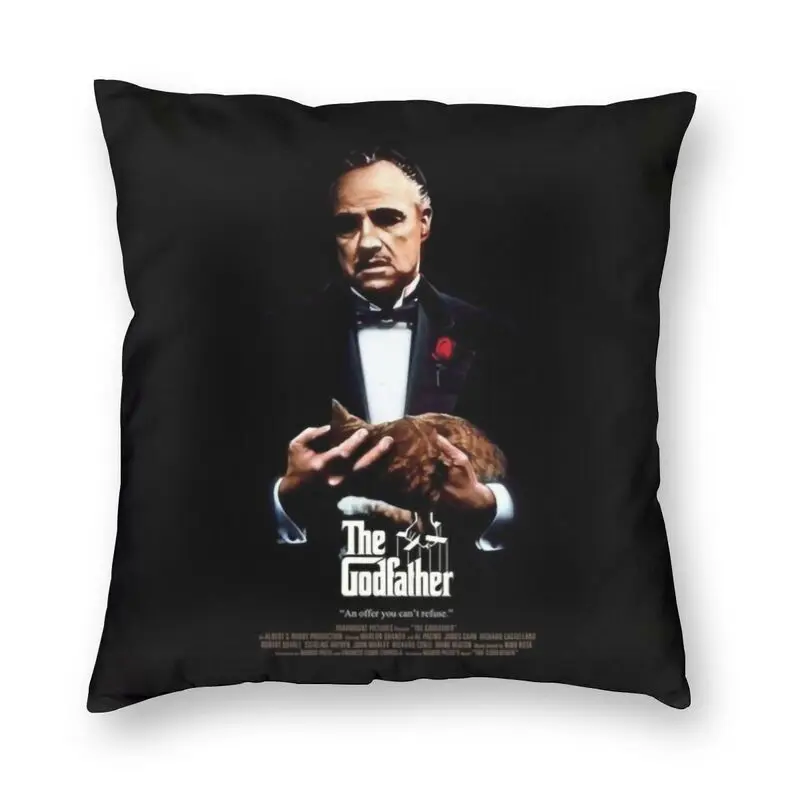 

Gangster Movie The Godfather Cushion Covers Sofa Decoration Fashion Polyester Pillowcase Square Throw Pillow Cover 40x40