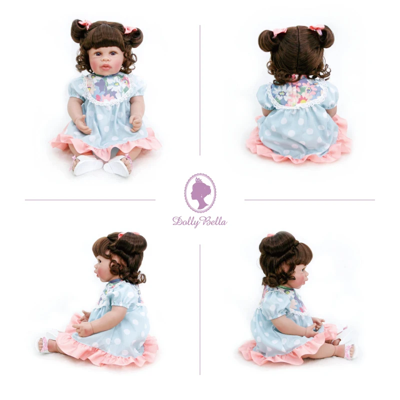 50 см Силиконовая голова руки и ноги с одеждой тела реалистичные Reborn Baby лучшая