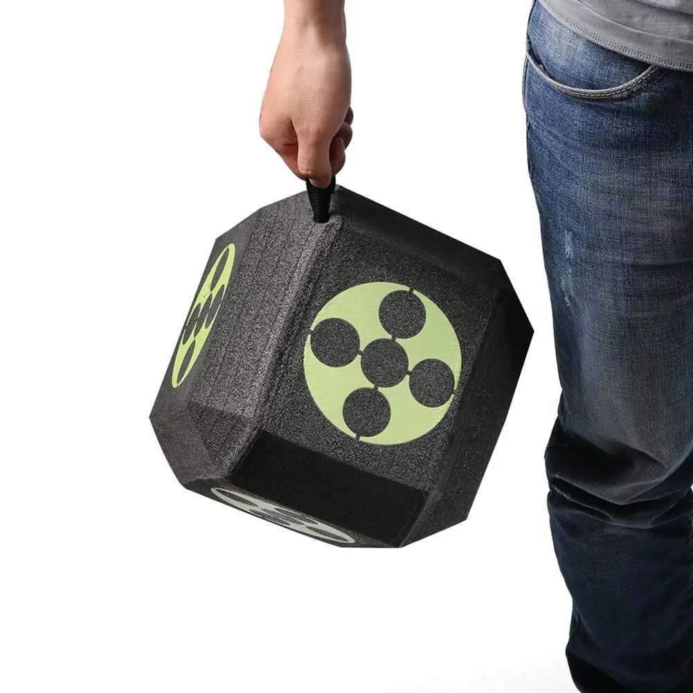 6-sided 3D Arrow Archery Target Cube Foam Large Dice With Polyfusion Technology Practise | Спорт и развлечения