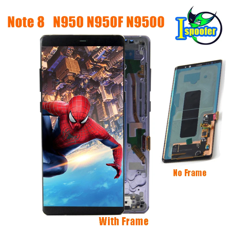 AMOLED ЖК дисплей для SAMSUNG Galaxy NOTE8 LCD N9500 N9500F сенсорный экран запасные части с