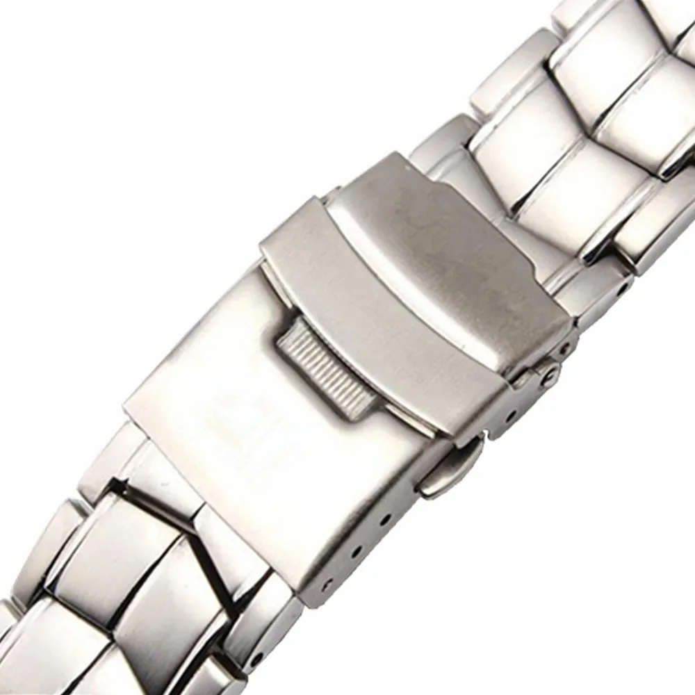 

Watch Bands For EF-524 Stainless Steel Man Watch Strap Solid Curved End Brand Watchband Waterproof + Tool