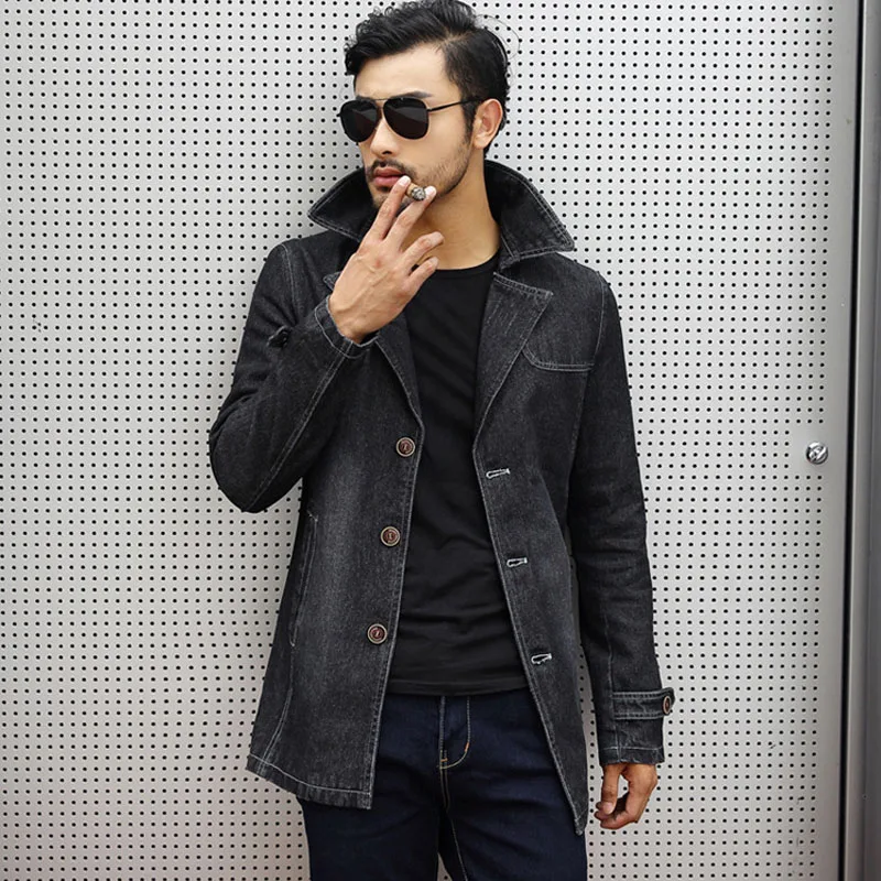 Джинсовая куртка Новинка Весна-Осень Джинсы средней длины с вышивкой внутри