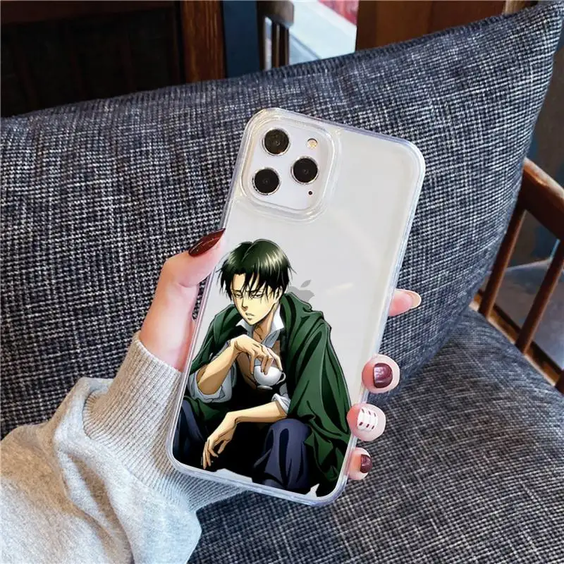 

Attack On Titan Phone Case For iphone 12 11 8 7 6s 6 5 5s 5c se plus mini x xs xr pro max Transparent soft