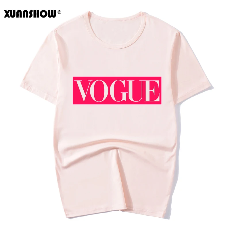 XUANSHOW 2020 летние новые женские Топы Футболка парные влюбленные модные буквы модная