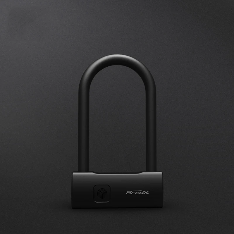 AreoX U8 отпечатков пальцев u-замок Противоугонный замок Многофункциональный велосипедный мотоцикл замок