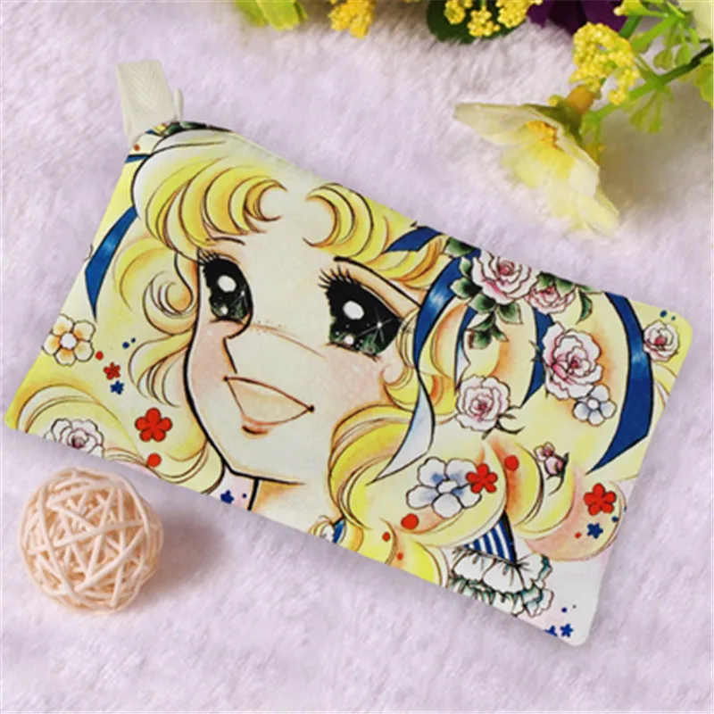 Холщовый мультяшный Женский мини-кошелек карамельных цветов Детская маленькая