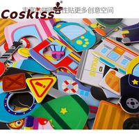 coskiss new children puzzle wooden spelling word kids letter games teaching aids english alphabet learning educational toys