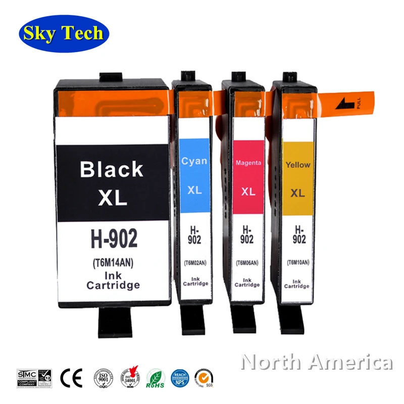 Картридж чернильный совместимый с Hp 902 HP 906 подходит для принтера OfficeJet Pro 6954 6960 6962