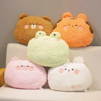 soft cute plush animals pillow toys stuffed cartoon teddy bear frog pig tiger rabbit plush doll sofa chair cushion baby gift