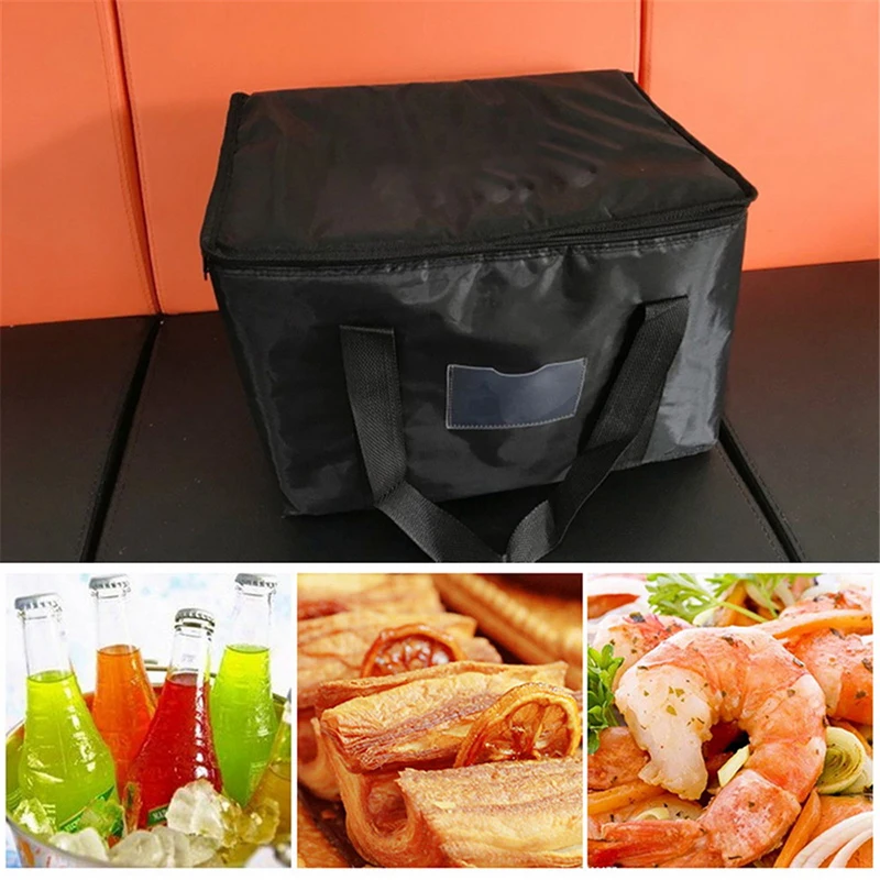 

Big Size Food Delivery Bag Waterproof Insulated Reusable Grocery Bag Buffet Server Warming Tray Lunch Container Pizza Box