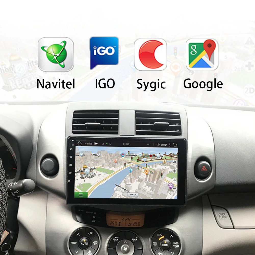 9 дюймов Android 1 2Din автомобильный gps радио для Toyota RAV4 2007 2008 2009 2010 2011 2012 2013 мультимедиа