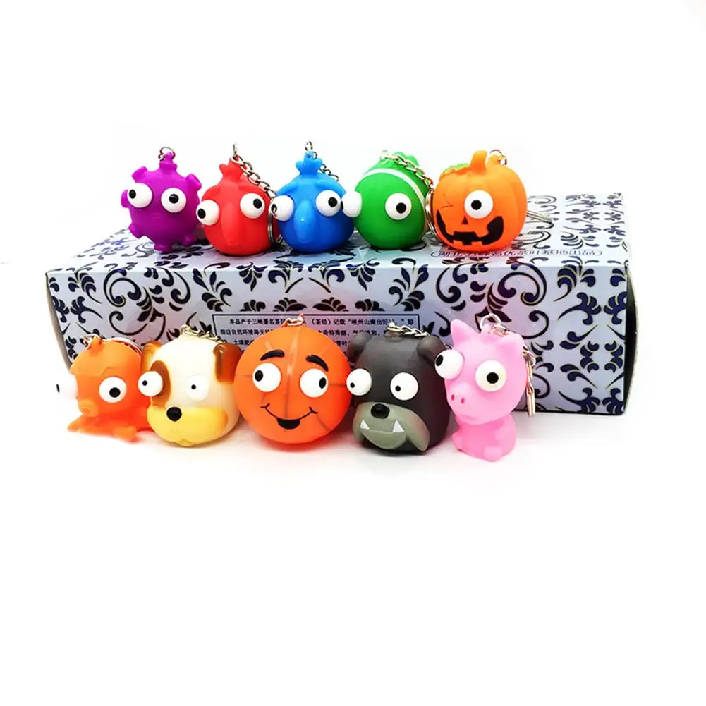 

Creative Vent Squeeze Toy Burst Eyes Stress Reliever Doll Antistress Hand Sensory Keychain