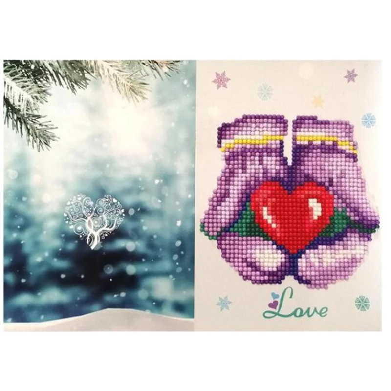 

17 kinds of 5D DIY diamond painting Christmas card diamond embroidered cross stitch mosaic decoration Christmas gift LD539