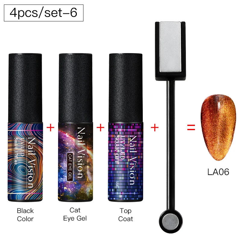 ZH08047 Nail Vision 9D Galaxy Cat Eye гель-Хамелеон Гель для ногтей длительный Galaxy Star эффект кошачьих глаз замачивается УФ/светодиодный - Цвет: ZH08047
