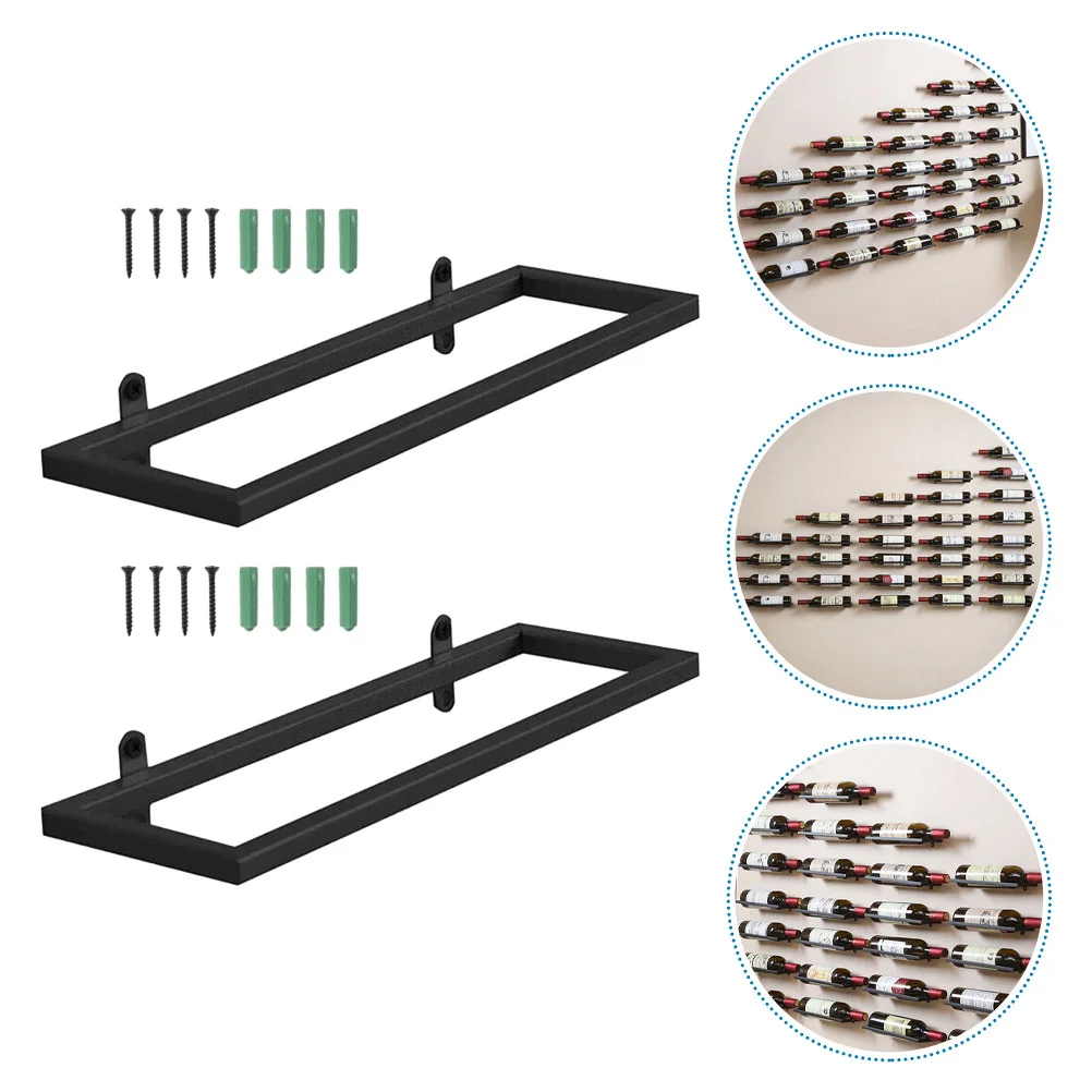 

2 шт., простые домашние настенные витринные стойки, полезные стойки (черные)