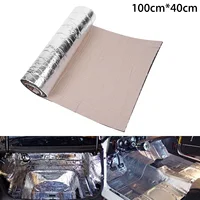 Car Sound Proofing 100x40cm Deadening Insulation Heat Shield Foam Mat Waterproof Fire Resistant For Door Chassis Tail Box