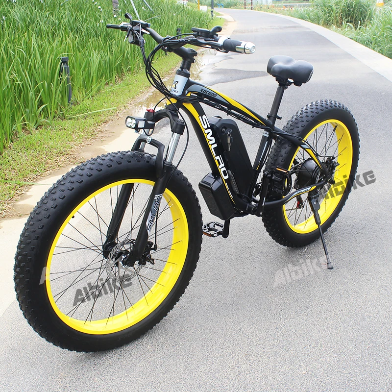 

Electric Bike 48V 1000W Fat Tire Electric Bicycle Snow eBike 26" 4.0 elctric bicycle 48V 17Ah Battery and Professional 21 Speed
