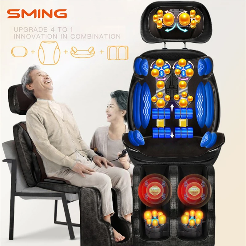 Электрическая Массажная подушка для всего тела с подогревом массажное кресло