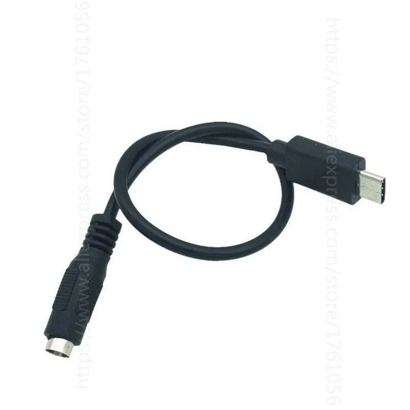 25 см USB 3 1 Тип C Φ к DC 5 5x2 мм разъем питания Удлинительный зарядный кабель для Apple