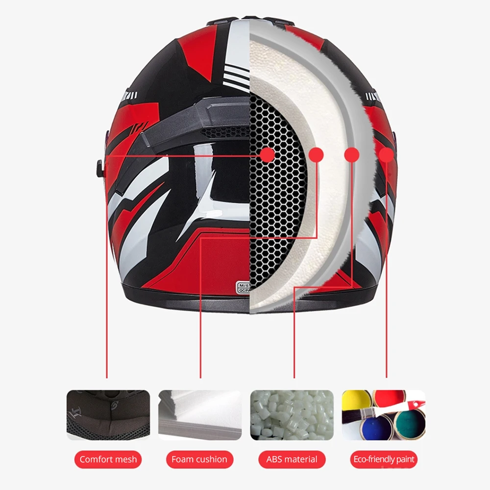 Мотоциклетный шлем GXT для мужчин мотоциклетный с полулицевой поверхностью