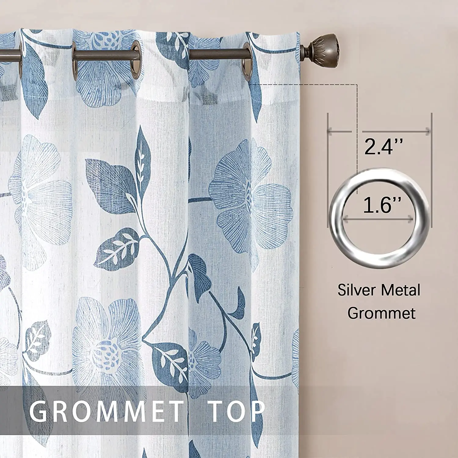 MRTREES Modern Leaves Sheer Curtains for Living Room Bedroom Tulle in the Kitchen Window Treatment Home Decor Drapes |