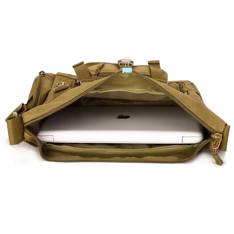Мужская тактическая сумка на ремне Уличная мессенджер 14 дюймов для ноутбука