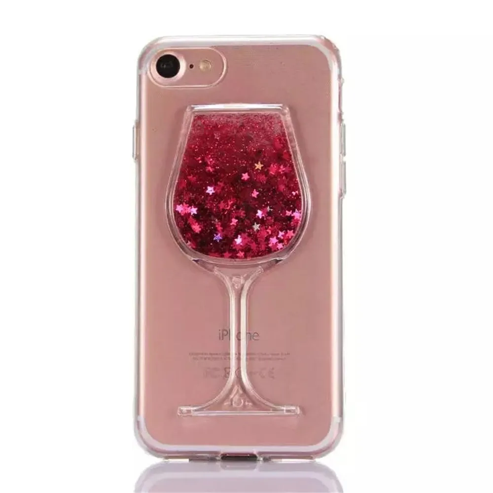 Для Xiaomi Mi 10 9T Pro 8 SE 9 Lite A2 A3 Max 3 Play Pocophone F1 Quicksand Wine Glass акриловый Жесткий задний Чехол