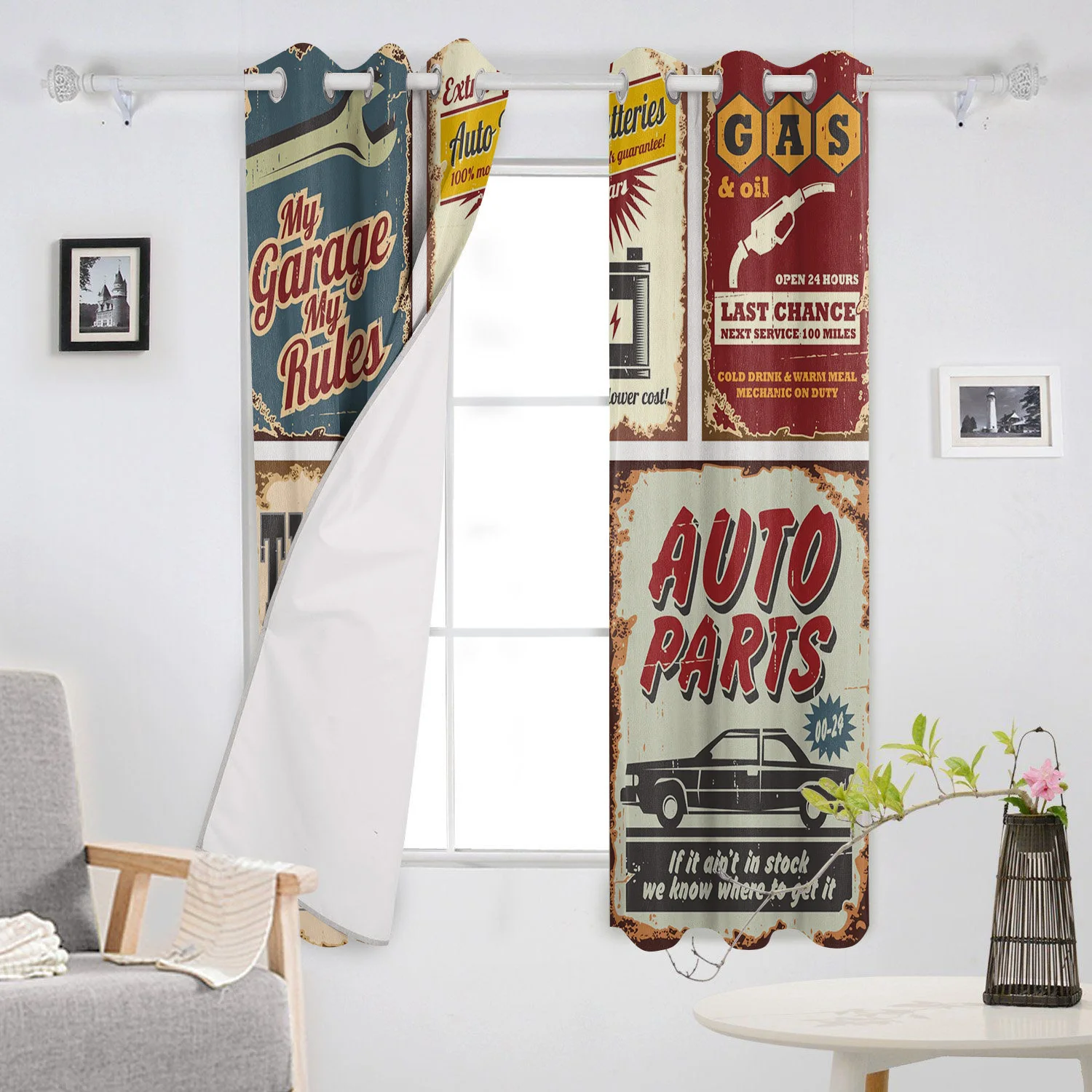 Винтажные автомобильные дорожные механические постеры оконные шторы занавески