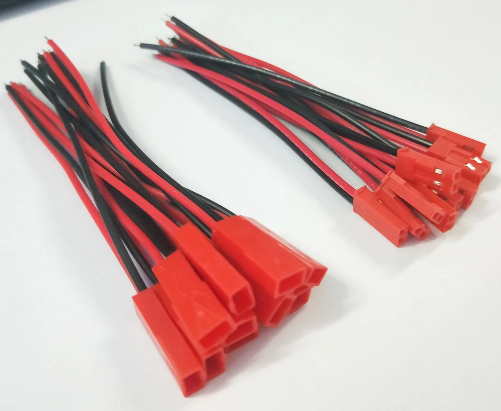 Лидер продаж 10 пар разъемов JST 100 мм штекер и гнездо для радиоуправляемых моделей