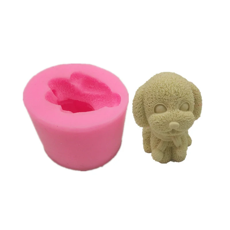 

3D Тедди собака помадка форма пищевой силикон для шоколадных конфет желе льда кубические лакомства для собак без БФА ручной работы DIY рукоде...