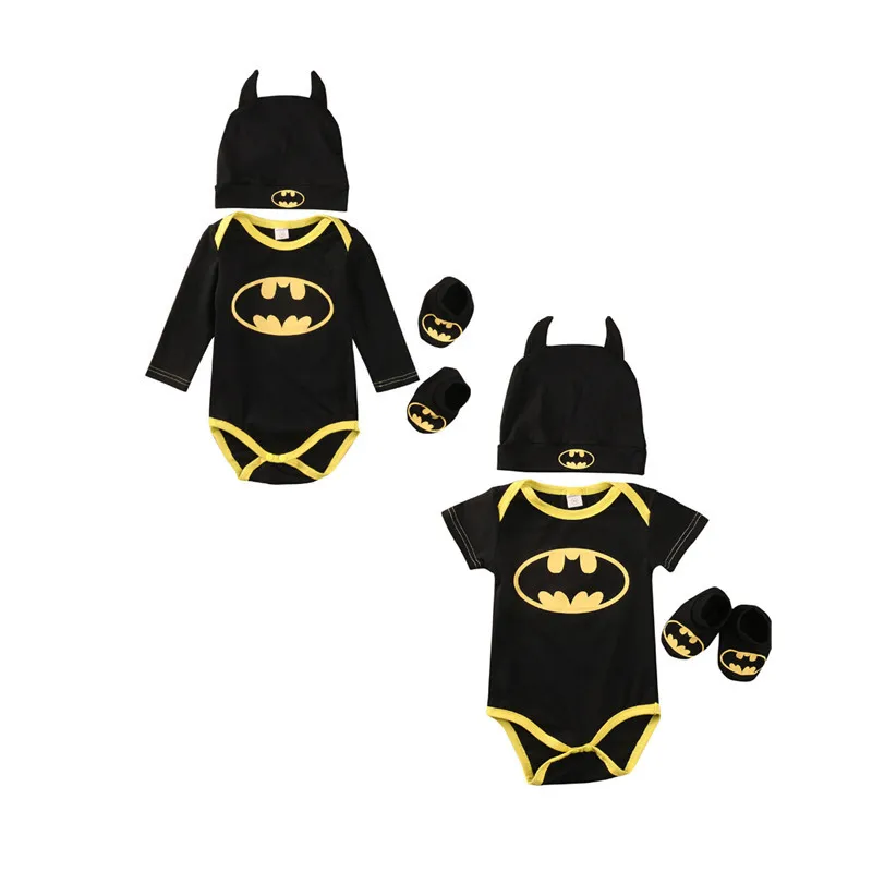 Комбинезоны для новорожденных мальчиков и девочек комбинезоны с Бэтменом обувь