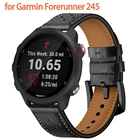 22 мм ремешок для часов из натуральной кожи для Garmin Forerunner 245 для Xiaomi Amazfit PaceStratos galaxy gear s3 Ремешок Браслет