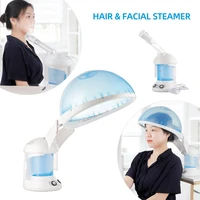 2 in 1 hair facial steamer hot mist skin moisturizing air humidifier hair cover ion vaporizer spa heating fog nozzle nebulizer
