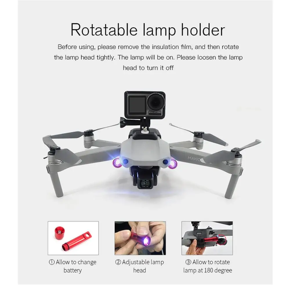 STARTRC DJI MAVIC AIR 2 аксессуары светодиодный свет Ночные огни расширения Запчасти