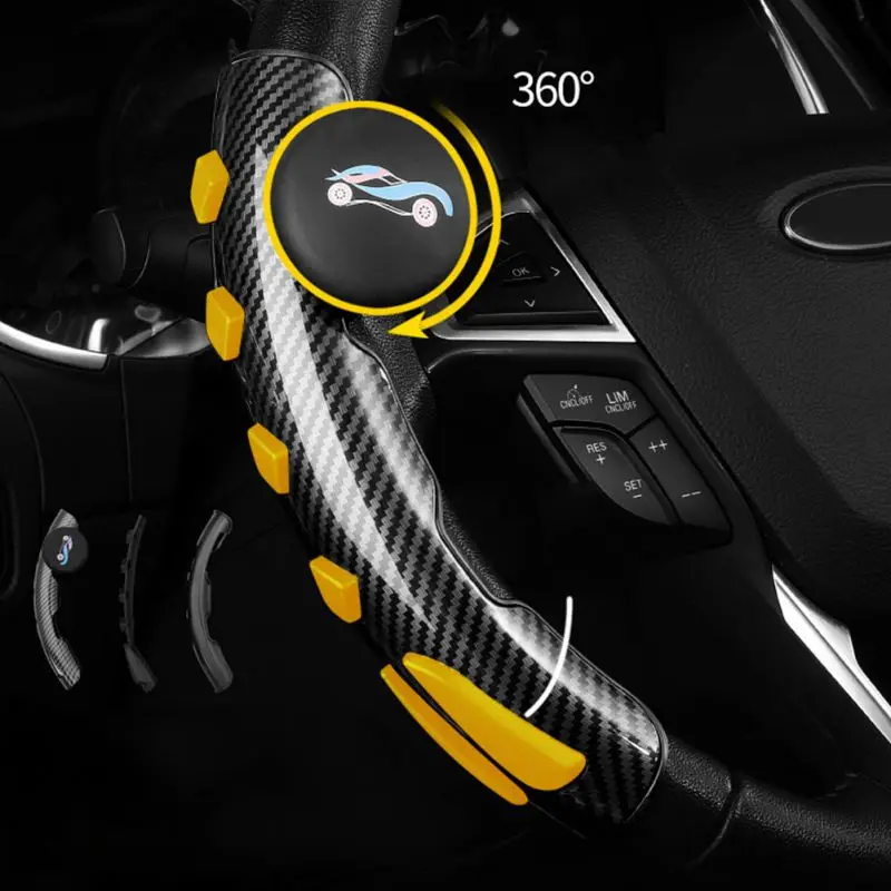

Car Steering Wheel Cover With Spinner Handle Knob Anti-Slip Waterproof Cover For Vehicle Car Truck SUV