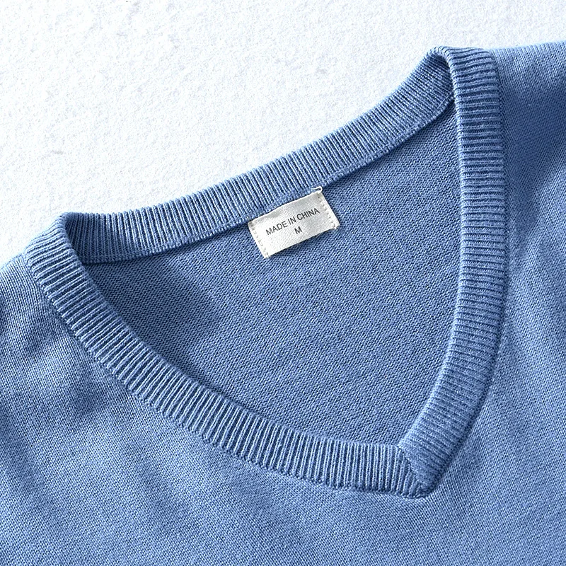 Новое поступление итальянский брендовый хлопковый свитер мужские модные синие