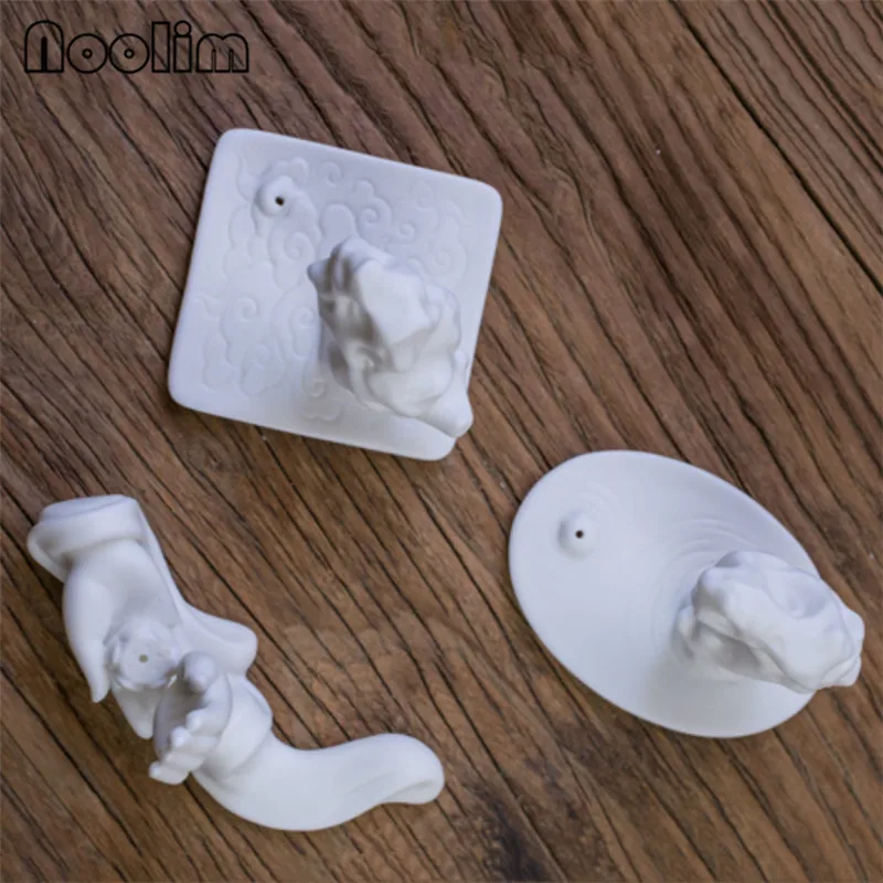 White Porcelain Buddha Hand Incense Burner Ceramic Bergamot Stick Holder Aromatherapy Censer Home Teahouse Decor | Дом и сад