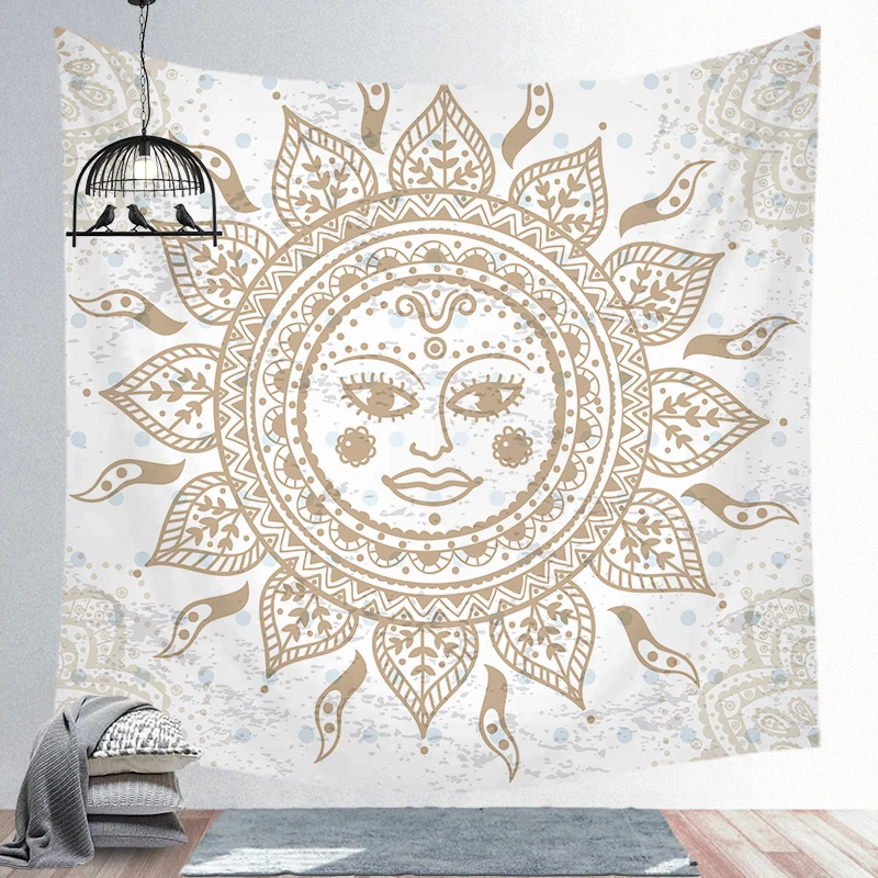 tapestry 2 Солнечный колдовство гобелен настенный ткань настенное одеяло фермерский дом домашний декор богемное украшение гардины для окон - Цвет: tapestry 2