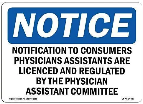 

Notification to Consumers Physician Assistants Retro Street Household MetaCar Motorcycle Garage Decoration Supplies12 X 8 Inch