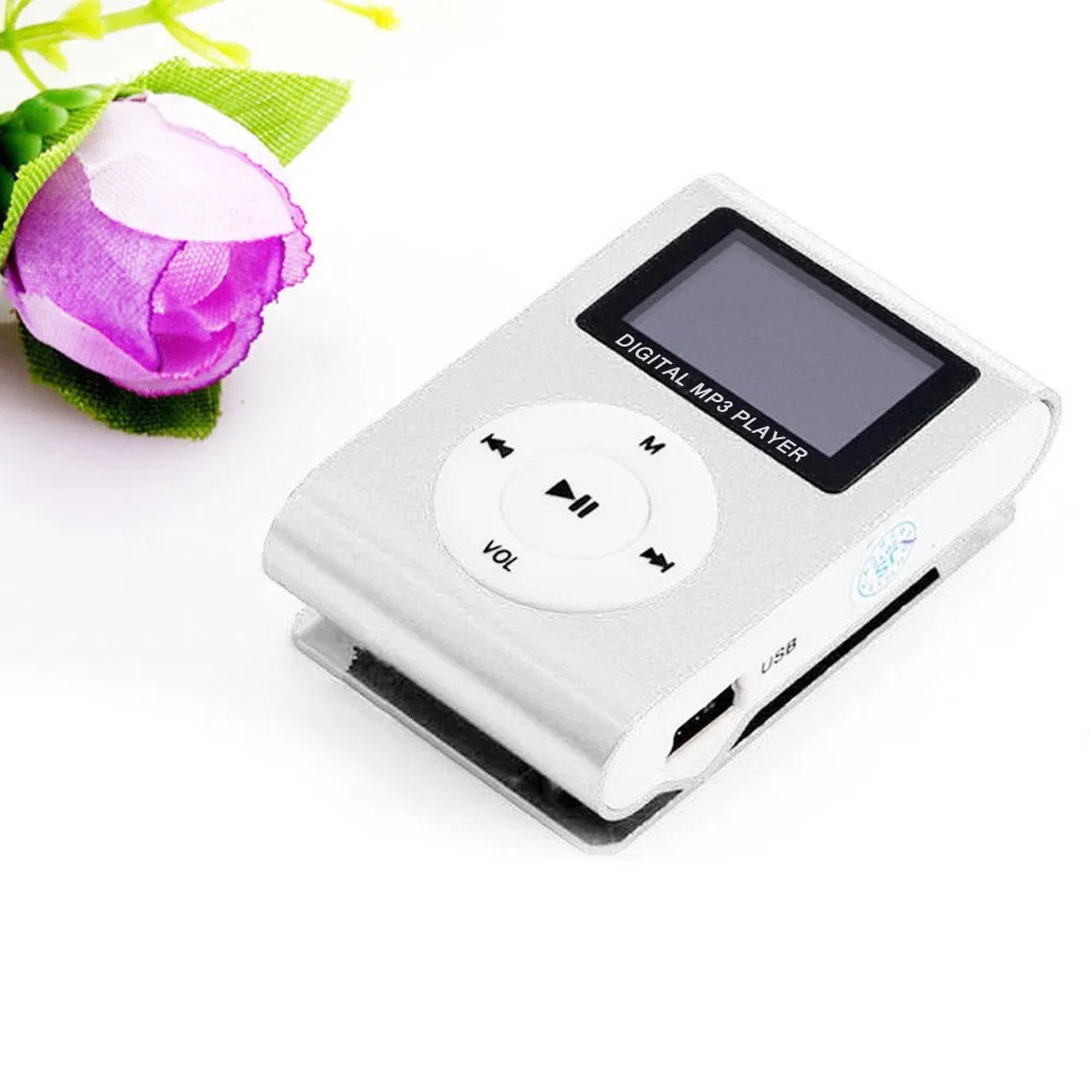 CARPRIE модный мини mp3 USB Клип MP3-плеер ЖК-экран Поддержка 32 ГБ Micro SD TF CardSlick стильный дизайн спортивный компактный