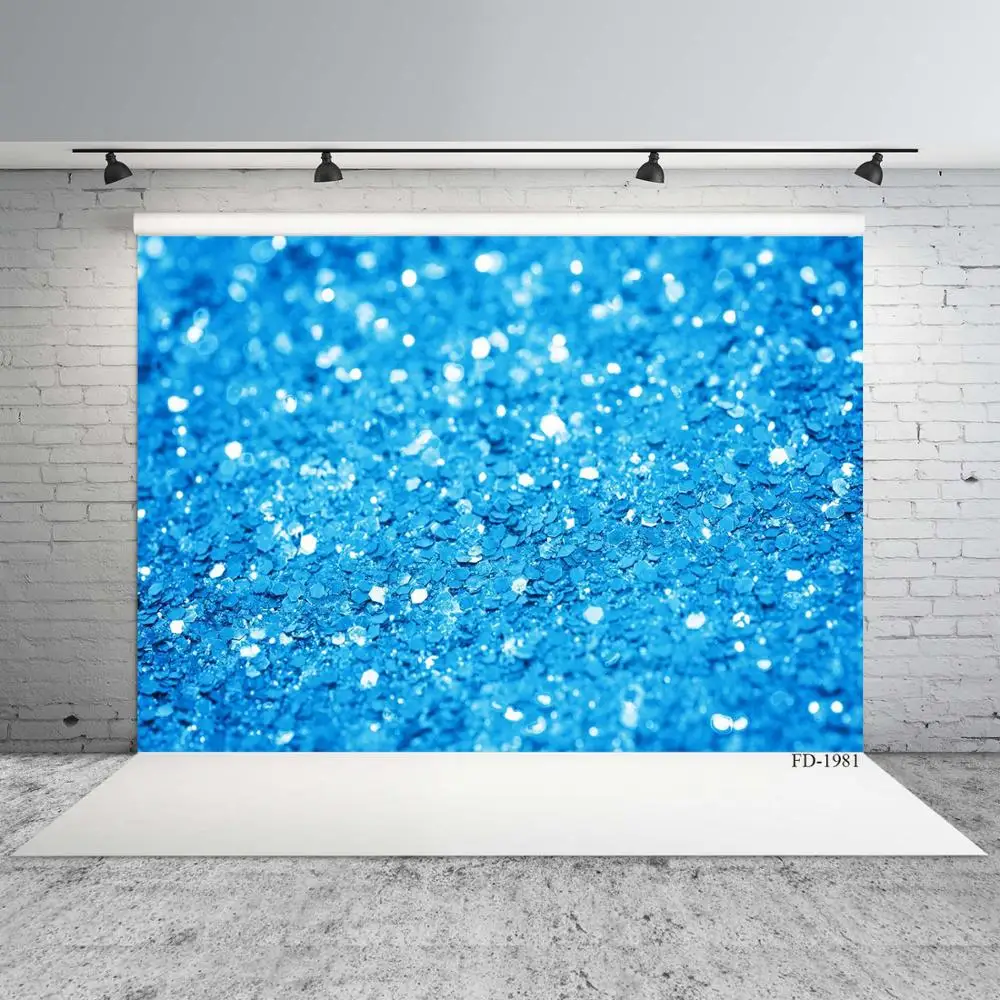 Фон для фотосъемки в горошек с блестками Dreamy Blue Bokeh детский постер душа реквизит