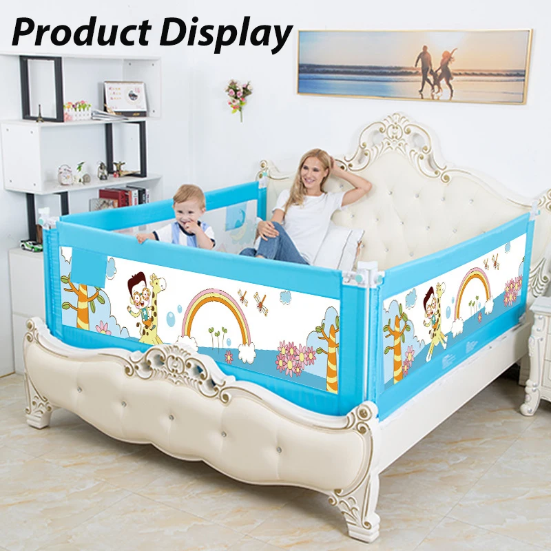 Ограждение для детской кроватки регулируемое ограждение с мультяшными