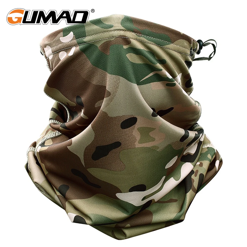 Multicam принтом тактическая бандана маска для лица труба шарф Походов велосипедный