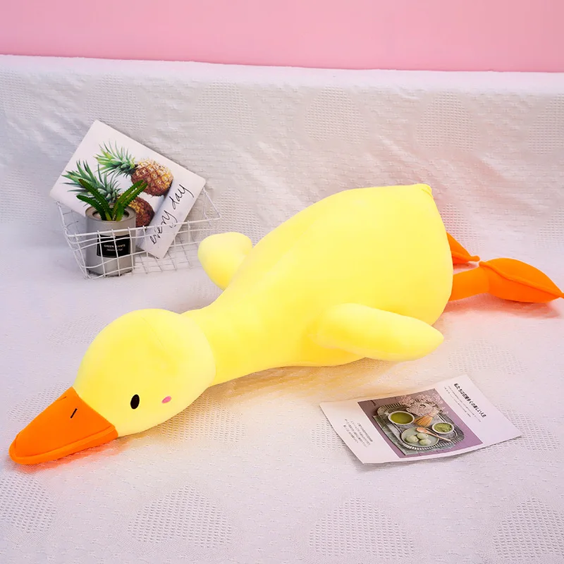 

New Giant Soft Duck Plush Toy Stuffed Cartoon Animal Chicken Doll Sleep Long Pillow Cushion Boyfriends Pillow Birthday Gifts