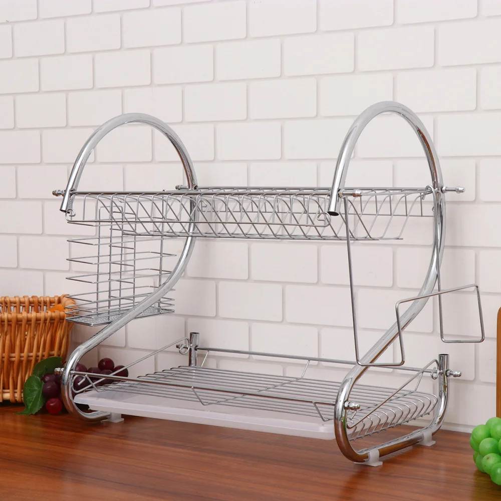 1 комплект сушилка для посуды 2 уровневый органайзер железное блюдо палочки еды