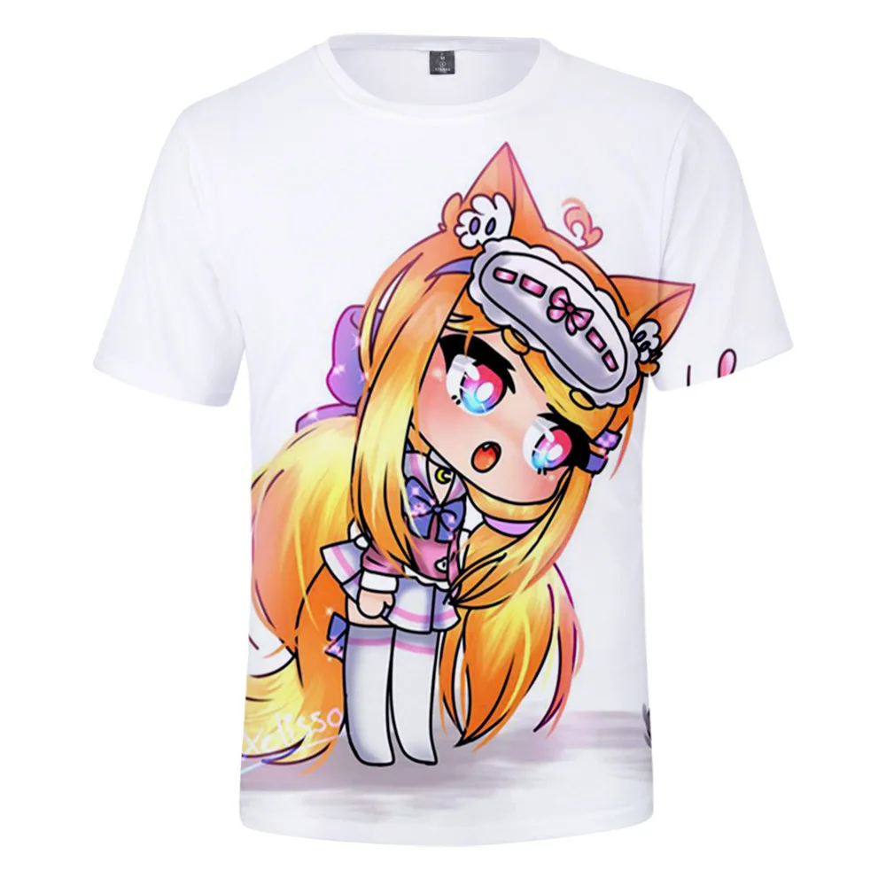 New Game Gacha Life 3D Print T-shirt Men Women Summer Cute Fashion Casual T Shirt Cartoon Anime Harajuku Streetwear Tee Tops images - 6