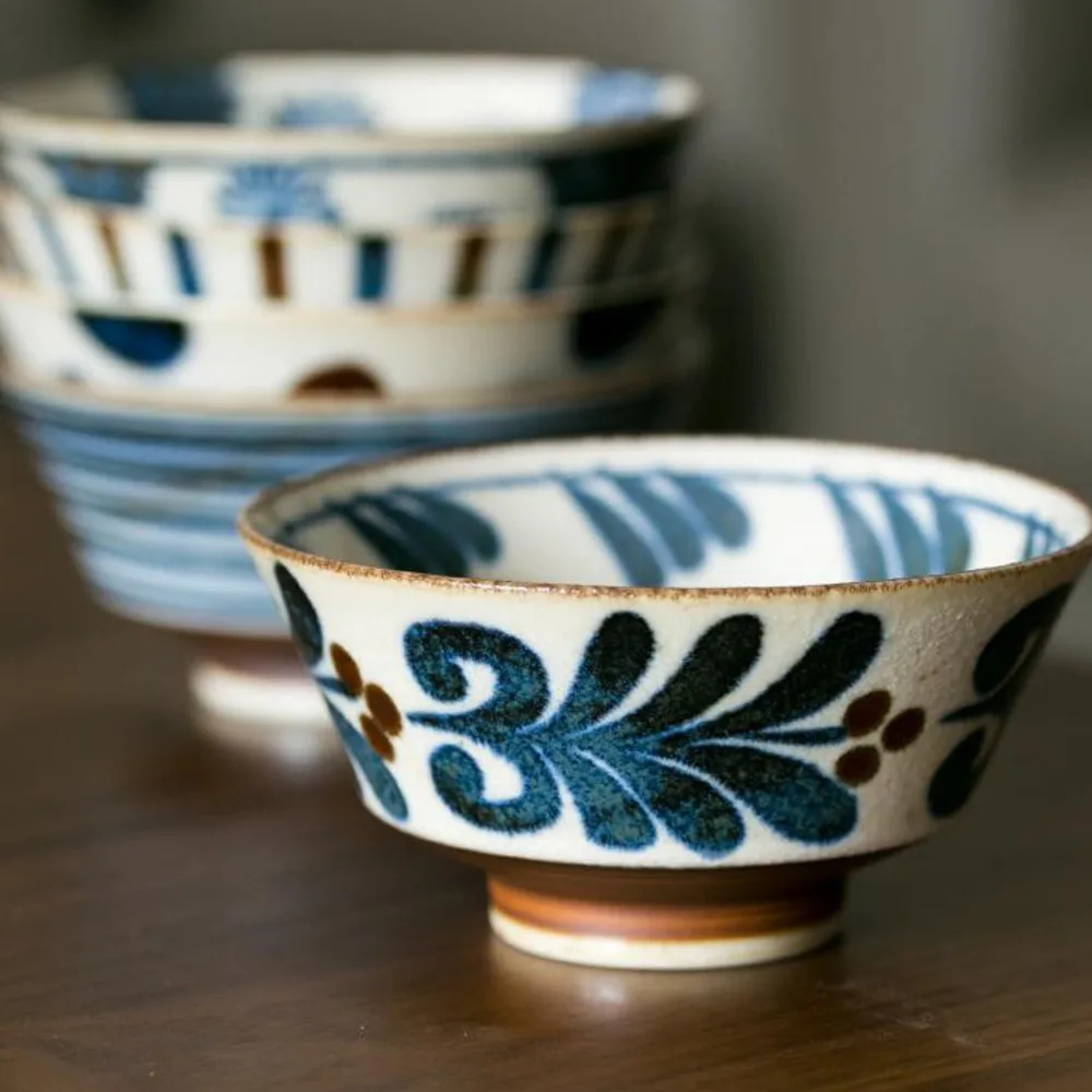 Набор столовой посуды Мино-яки lewu подглазурная посуда в японском ретро стиле