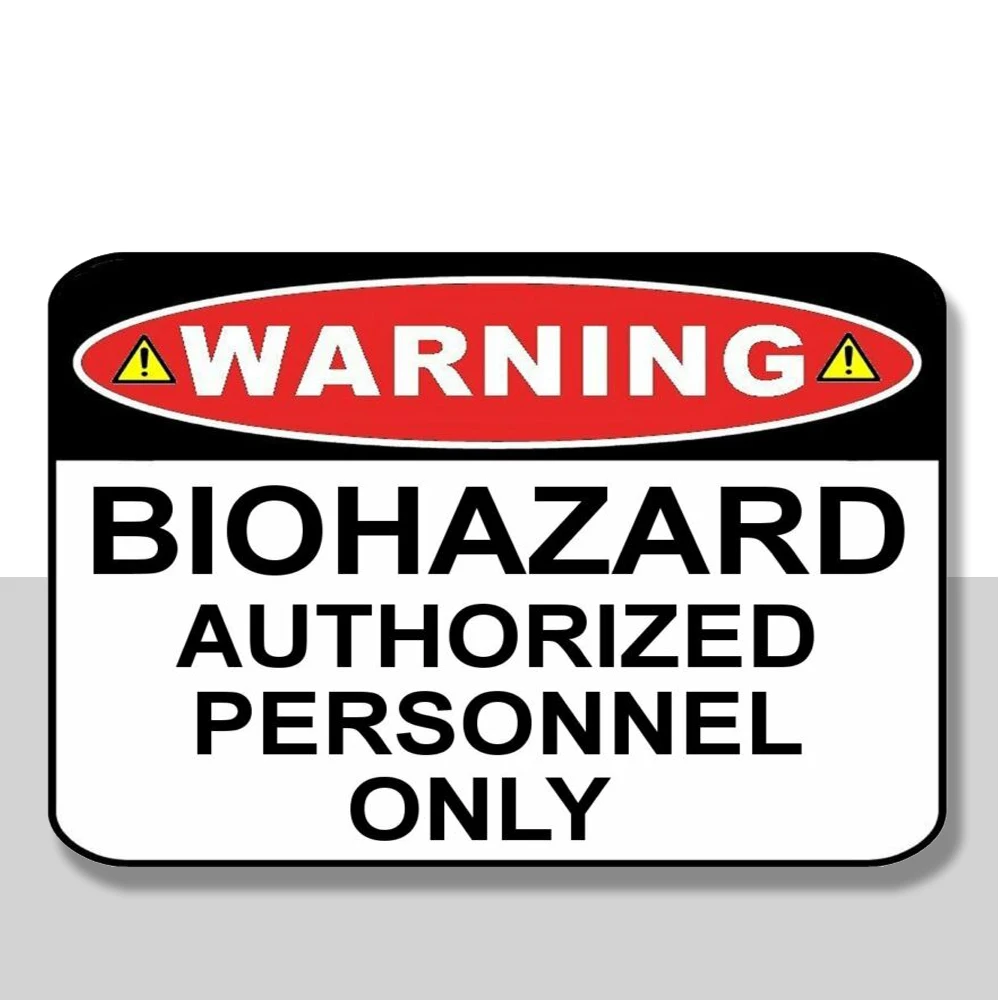 

Предупреждение-авторизованный персонал, только ламинированный знак биологической опасности